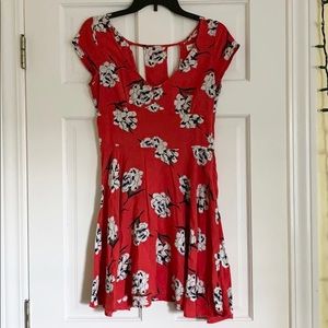 ASO Lydia Martin Abercrombie floral cutout dress